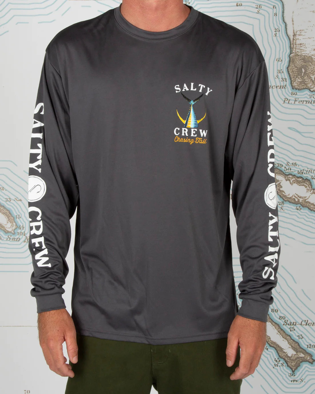 Tailed L/S Sunshirt Charcoal