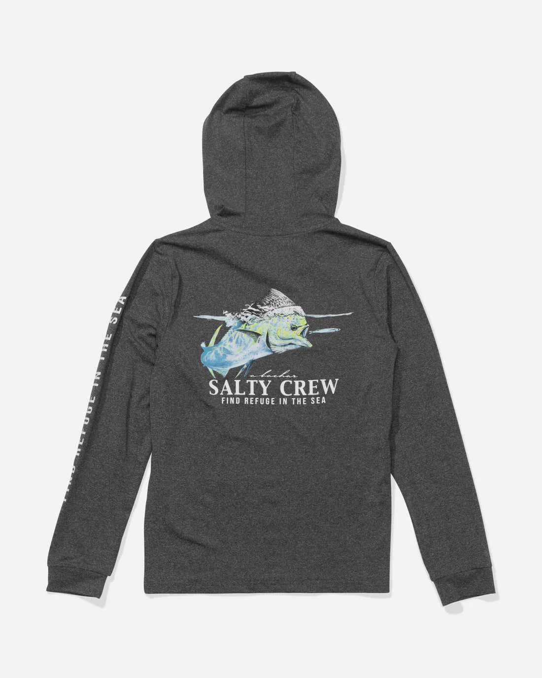 Mahi Surface Hood Sunshirt Boys - Charcoal Heather