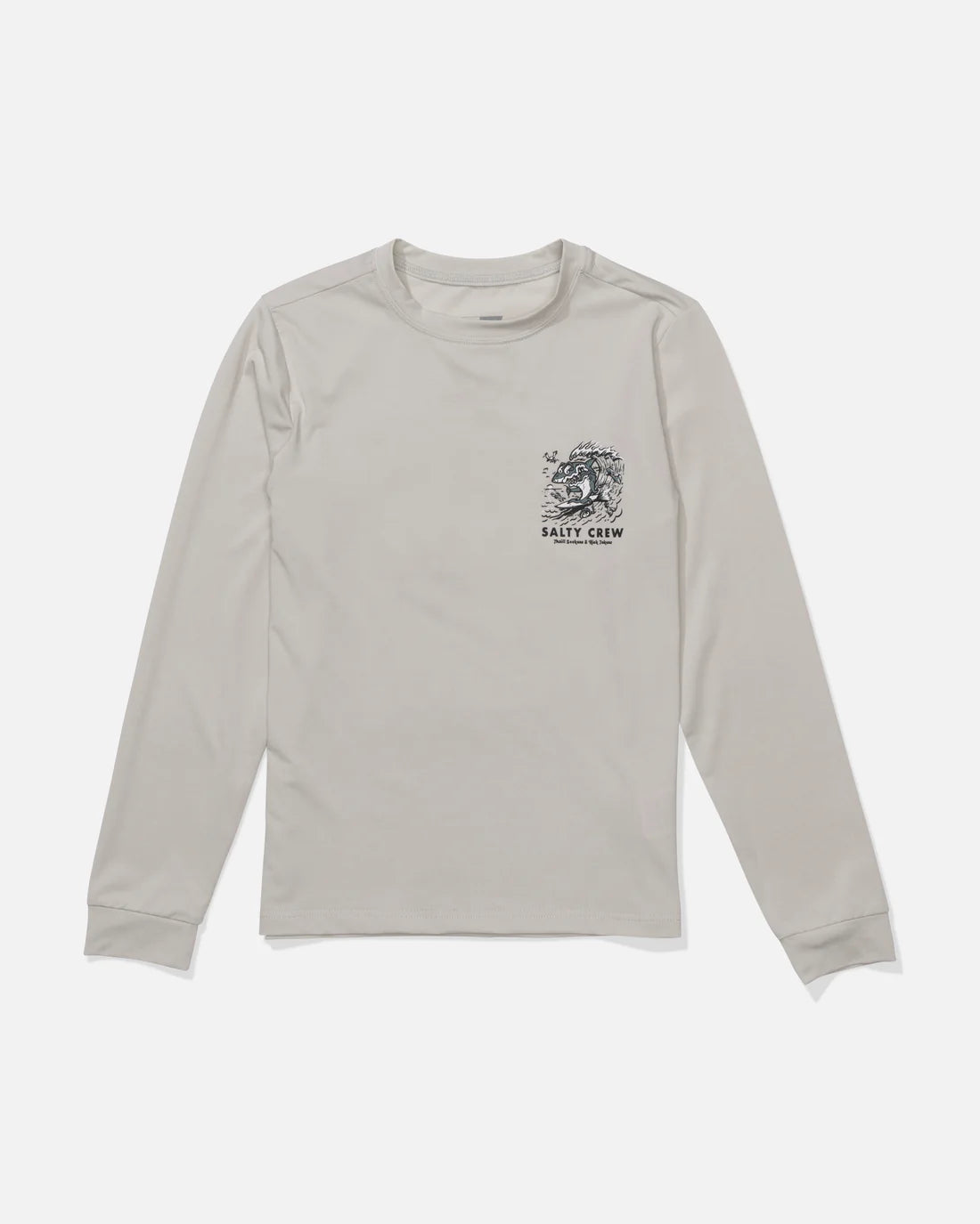 Surf Shark Ls Sunshirt Kids - Athletic Heather