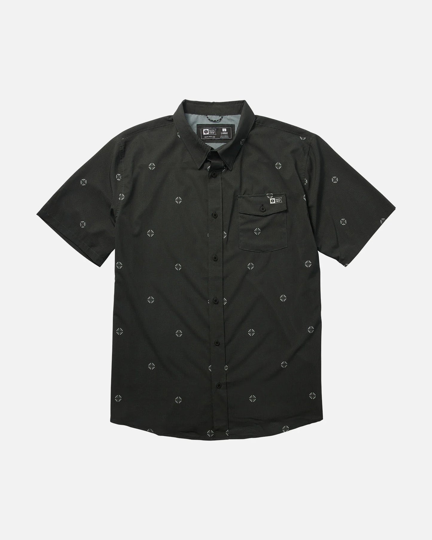 Sailfin S/S Perf Woven Black