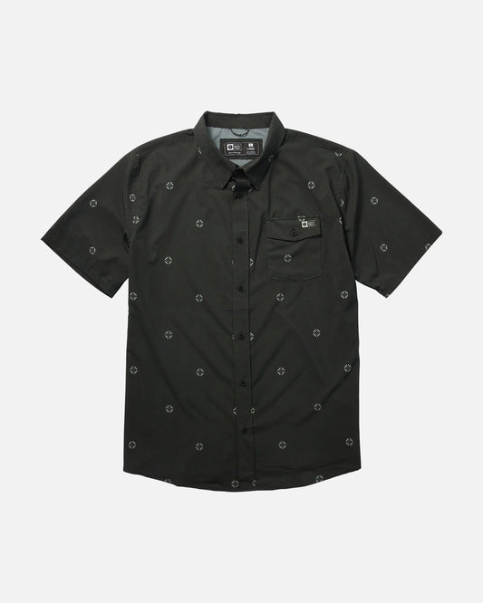 Sailfin S/S Perf Woven Black
