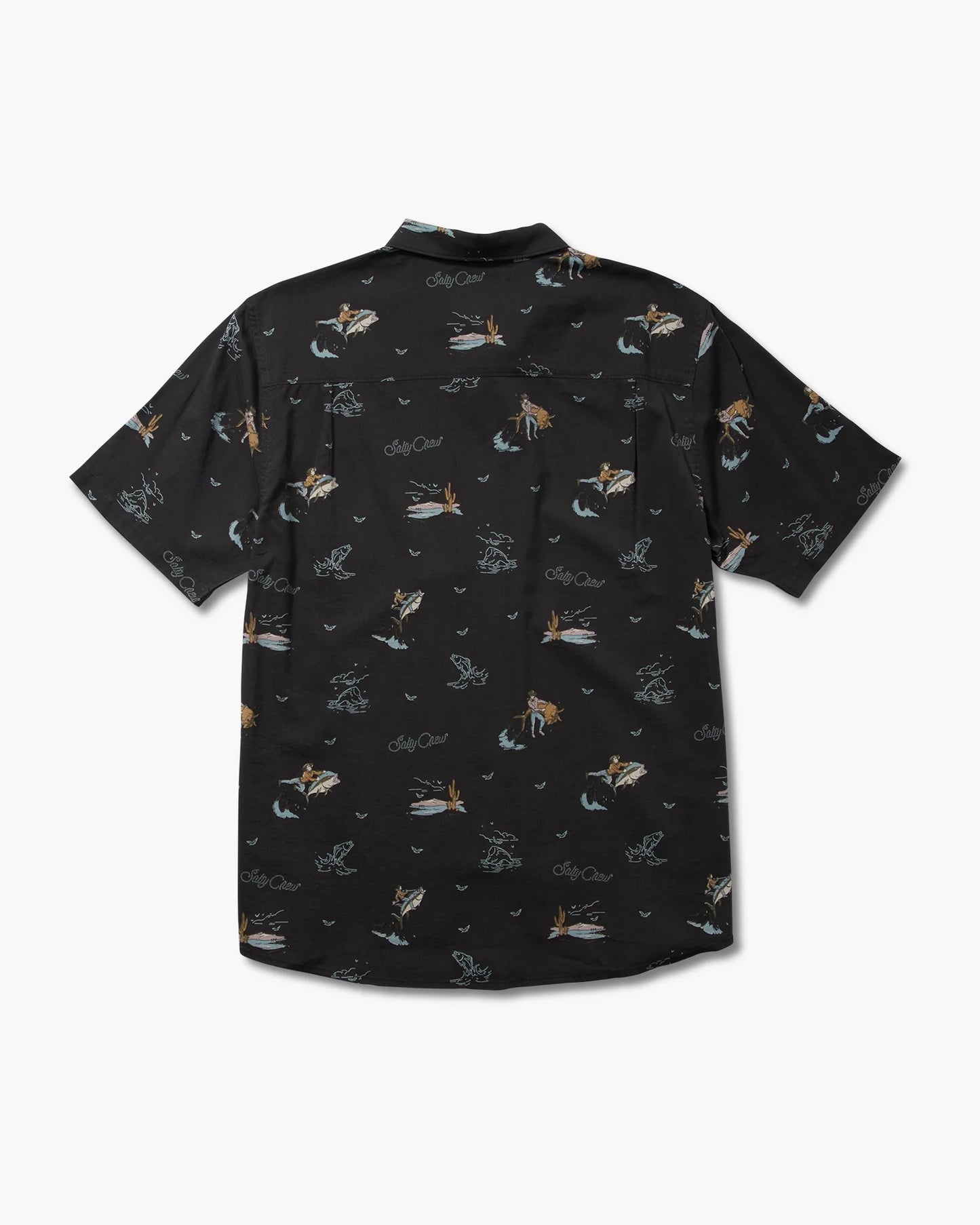 Round Up S/S Woven Black