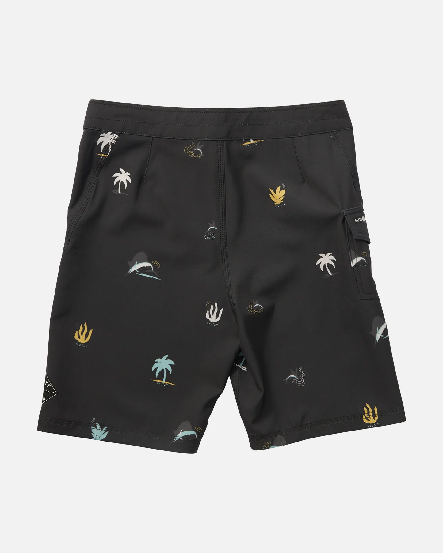 Lowtide Boys Boardshort Black/Mackerel