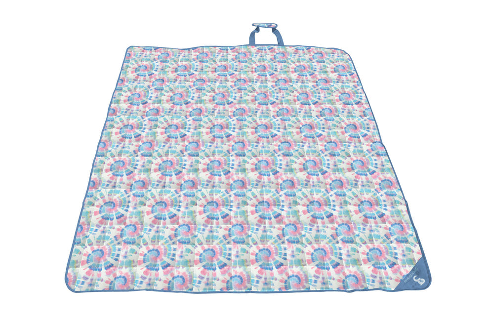 Padded Beach Blanket - Tie Dye/Pink