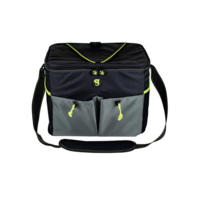 Large 15 bottle / 24 Can Cooler - Black/Neon Green