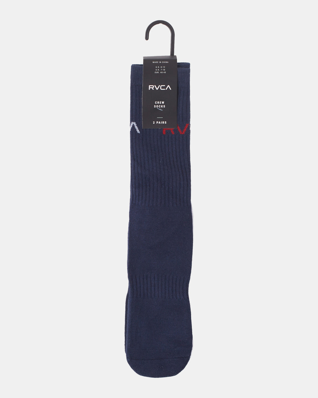 2Pk Basic Crew M Sock NVY