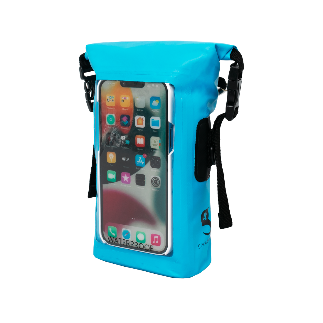 Phone Tote Dry Bag - Neon Blue