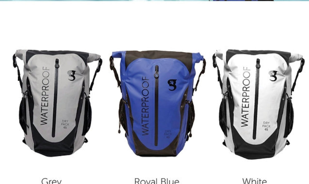 Paddler 45L Waterproof Backpack - White