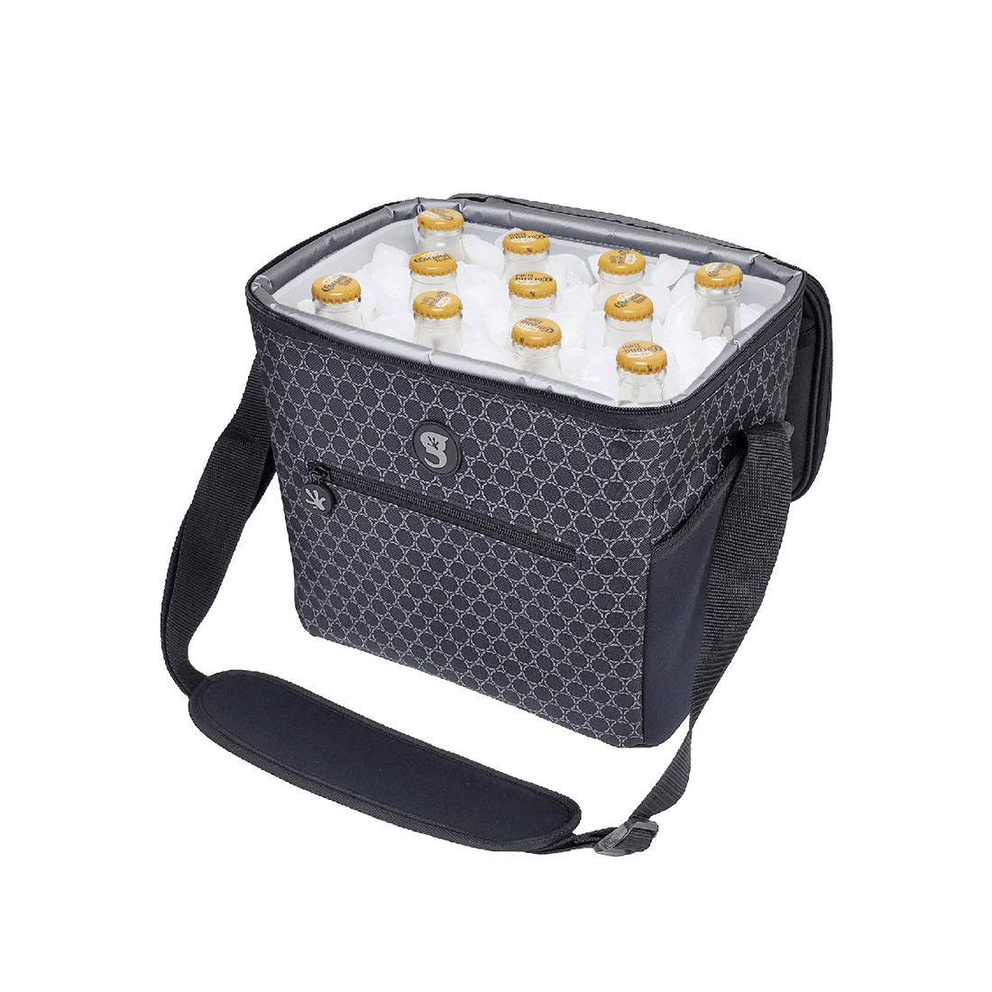 Medium 11 bottle / 12 Can Cooler - Black Honeycomb