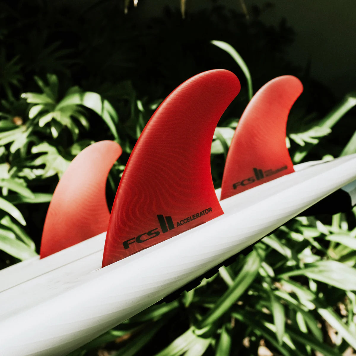 FCS II Accelerator Tri Fins RED