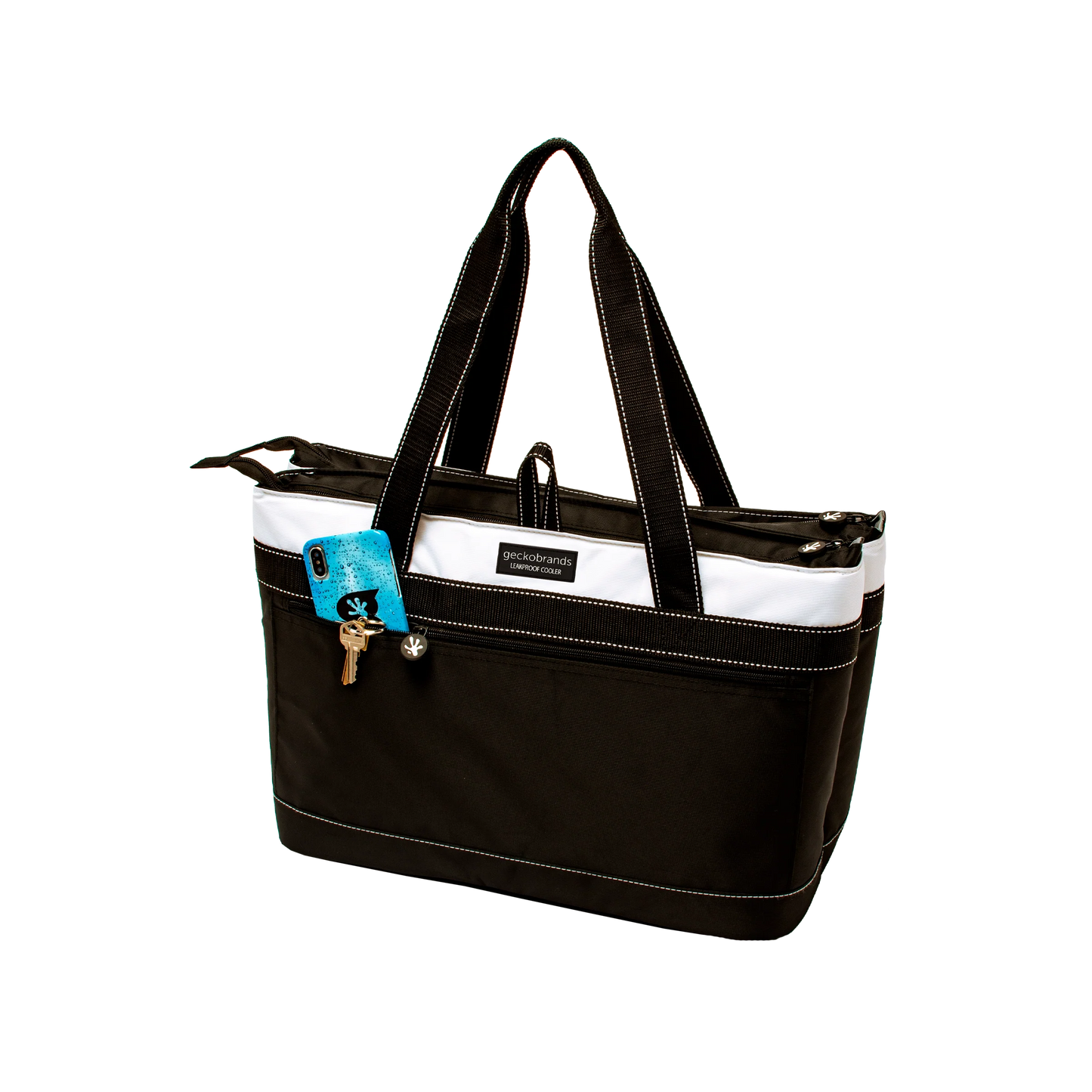 2 Compartment Tote Cooler - White