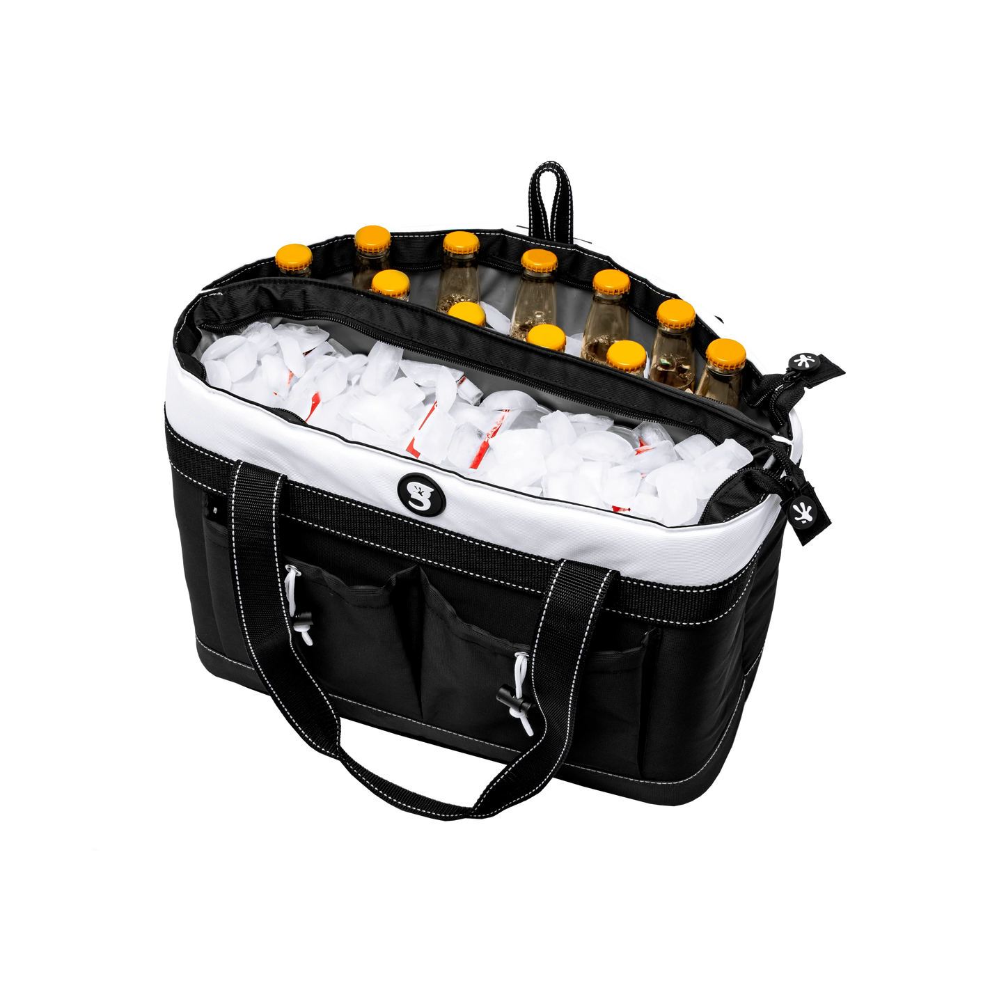 2 Compartment Tote Cooler - White