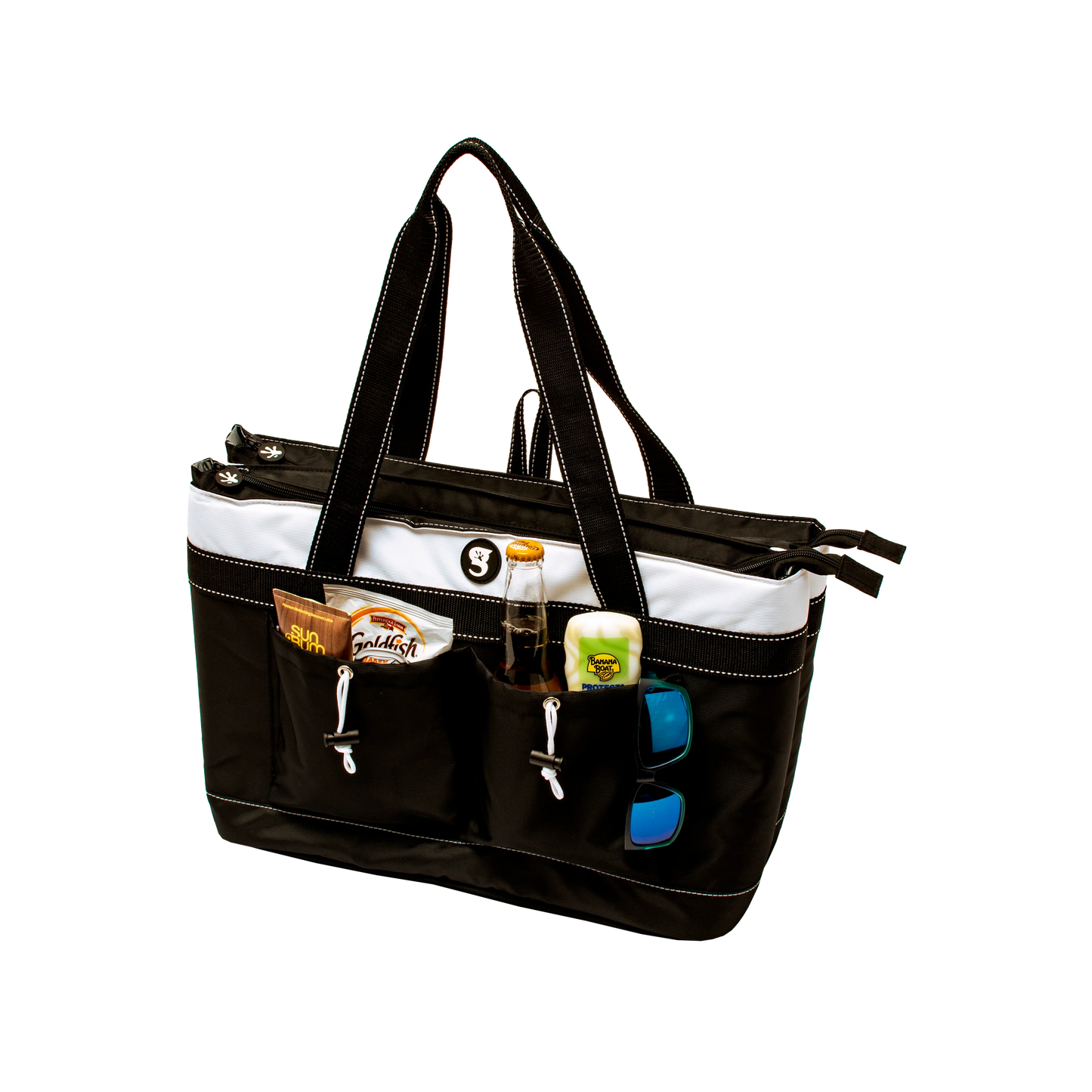 2 Compartment Tote Cooler - White