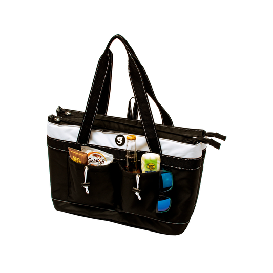 2 Compartment Tote Cooler - White
