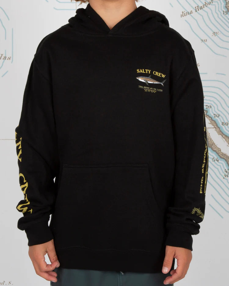 Bruce Boys Hood Fleece BLK