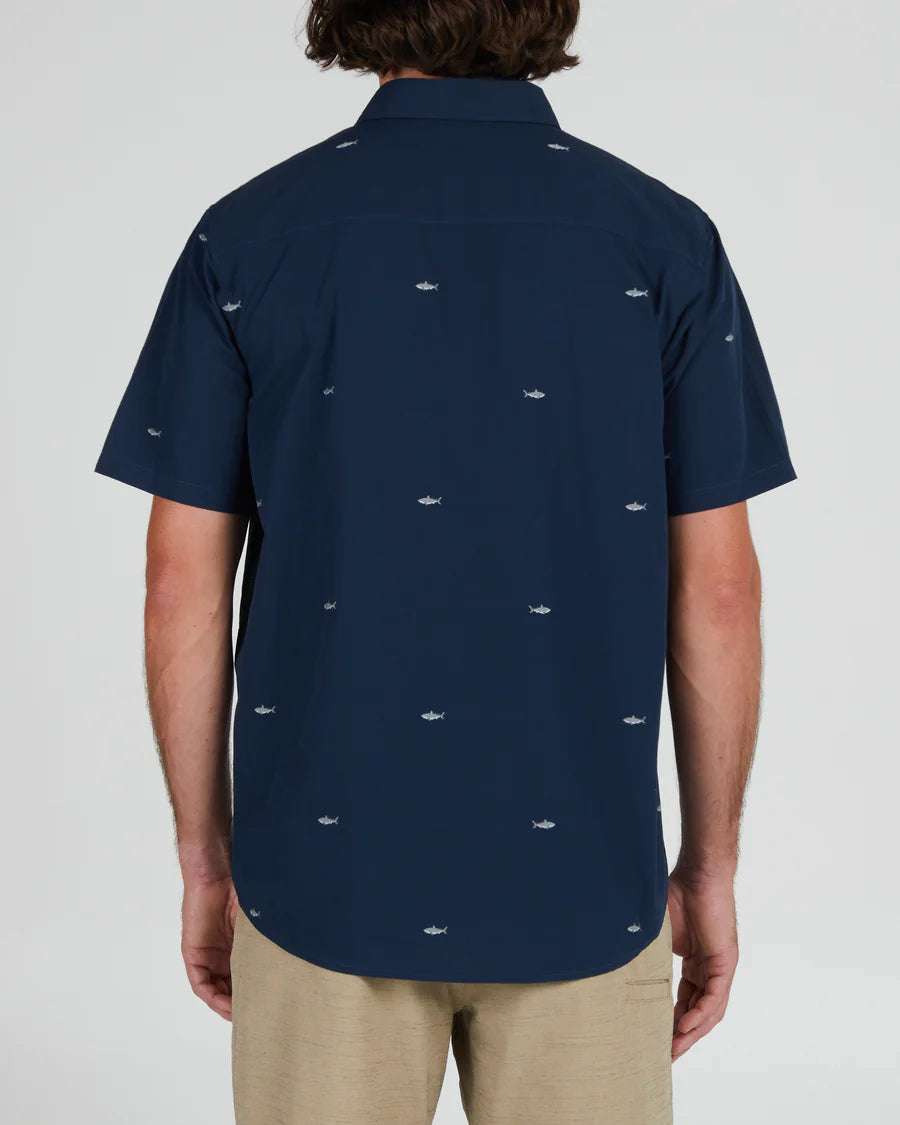 Bruce S/S Woven NVY