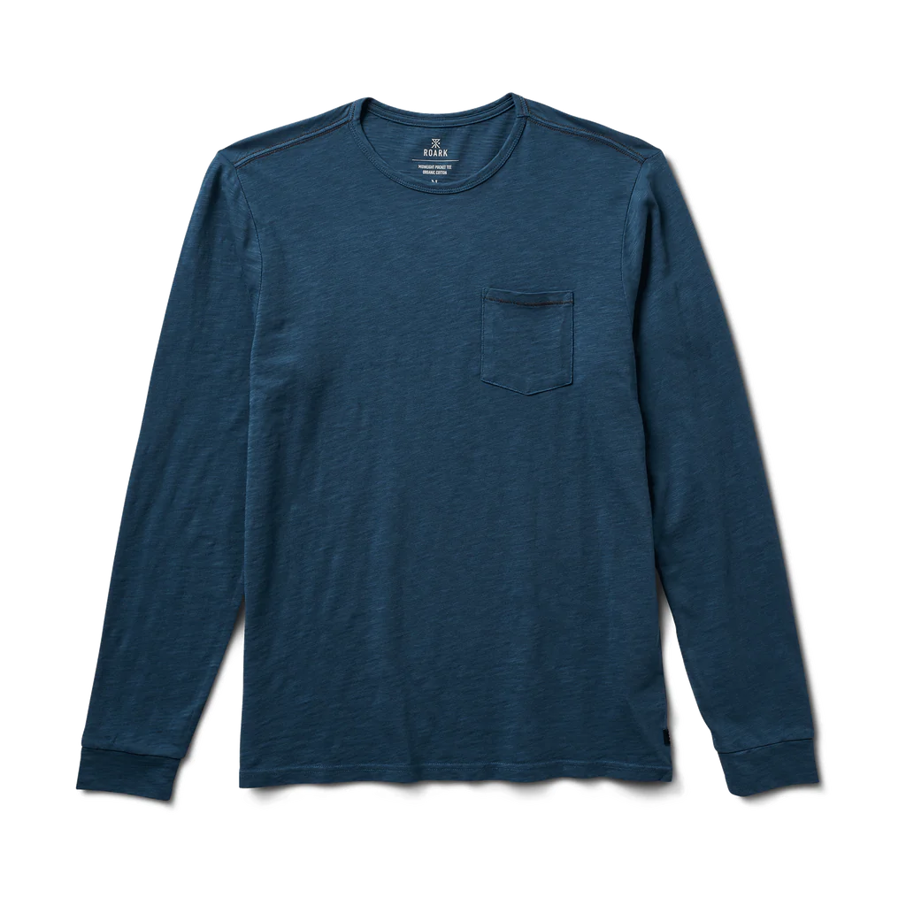 Well Worn Midweight Organic LS Deep Blue