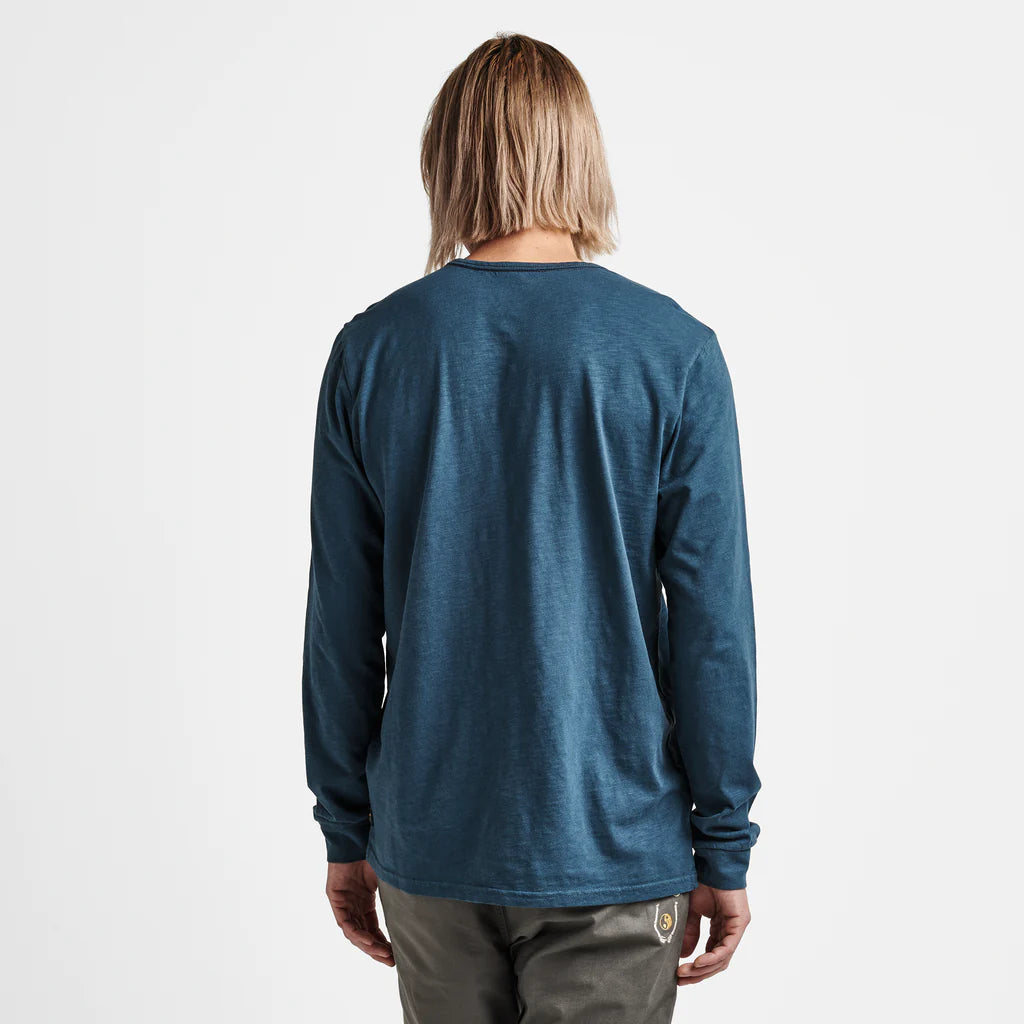 Well Worn Midweight Organic LS Deep Blue