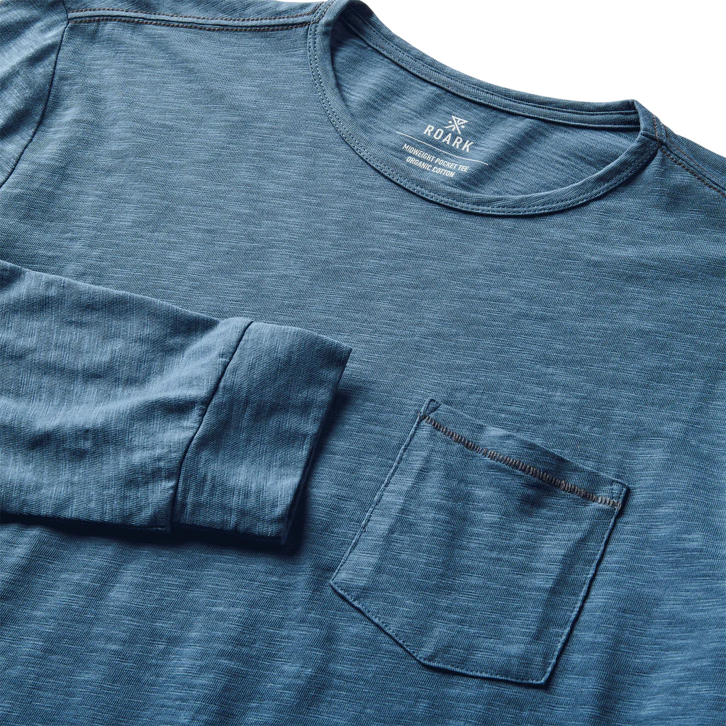 Well Worn Midweight Organic LS Deep Blue