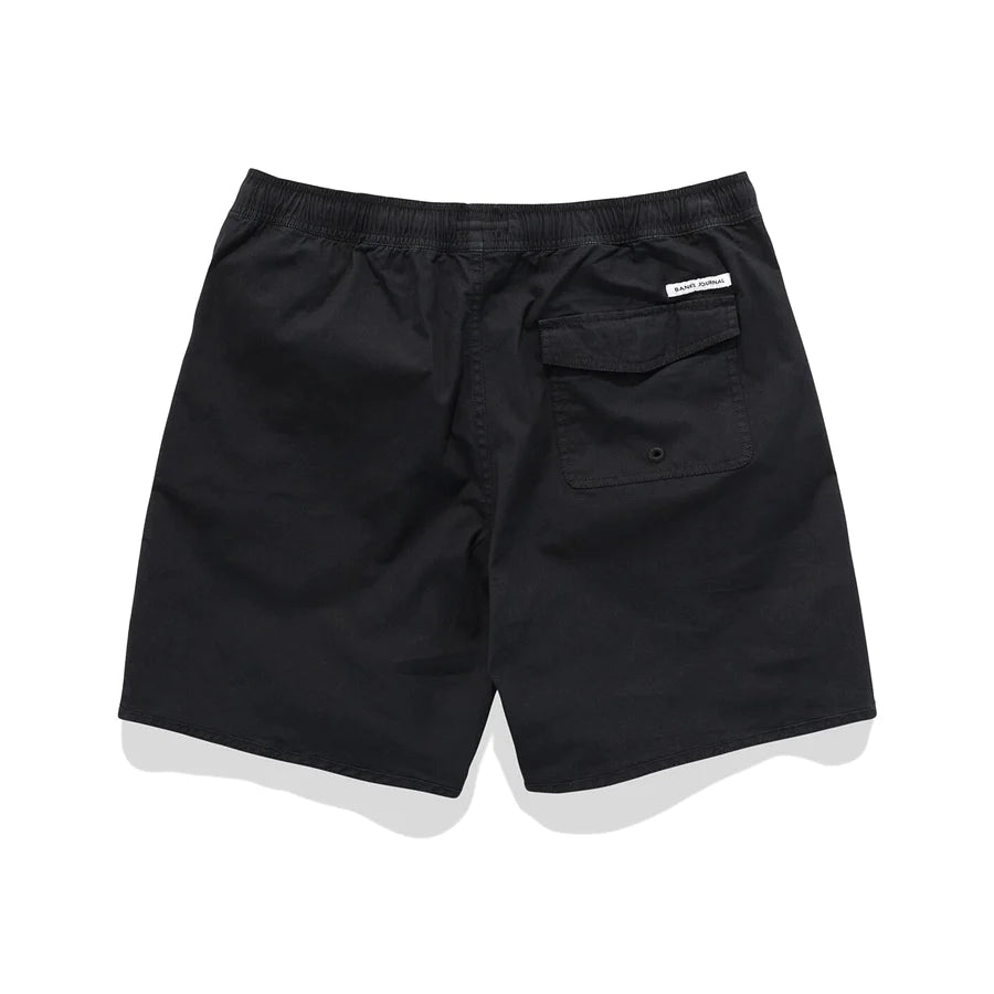 Label - Elastic Boardshort Black