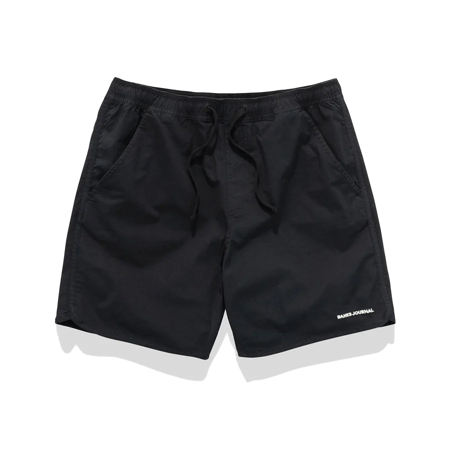 Label - Elastic Boardshort Black