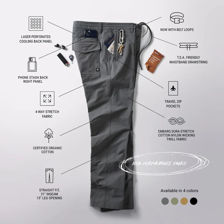Layover Pro Traveler Pant Charcoal