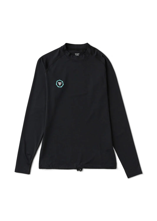 Warm Seas Eco Long Sleeve Rash Guard -BLK