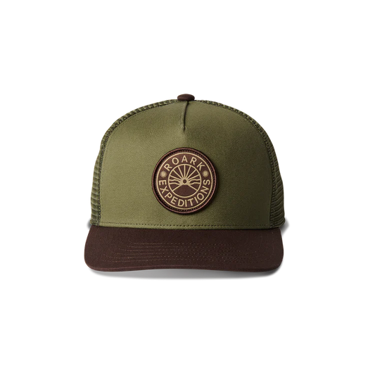 Station Trucker Snapback Hat Dark Military