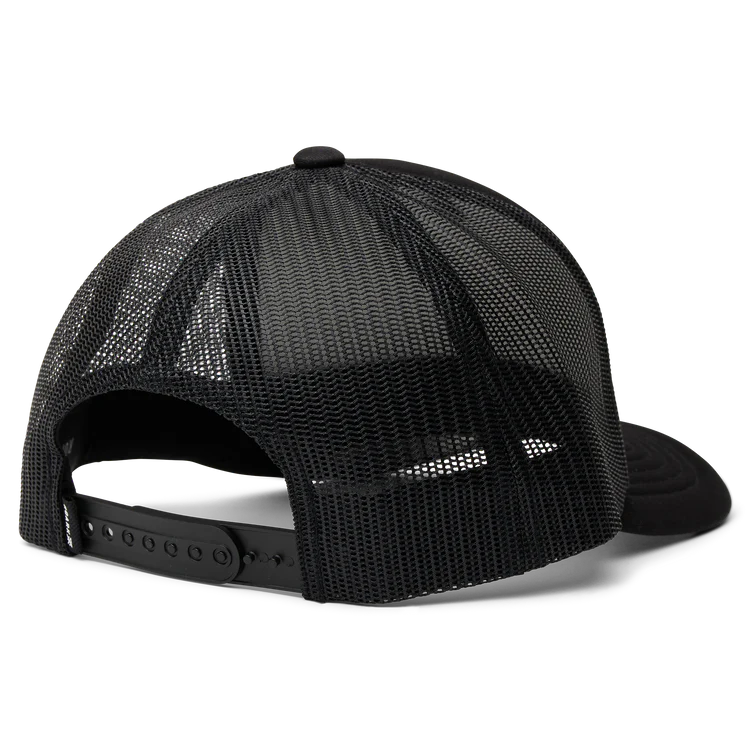 Foam Trucker Global Snapback Hat Black