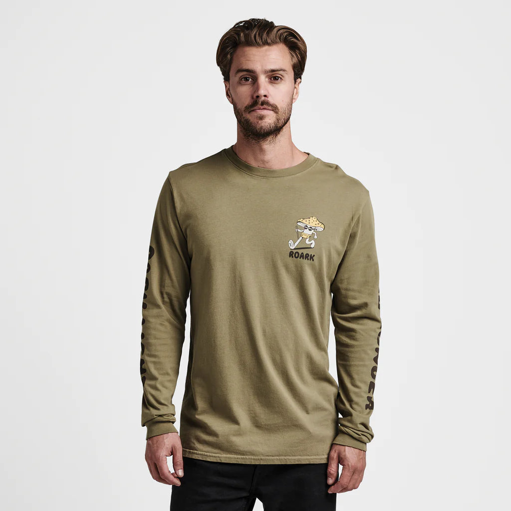 Trip Longer LS Dusty Green