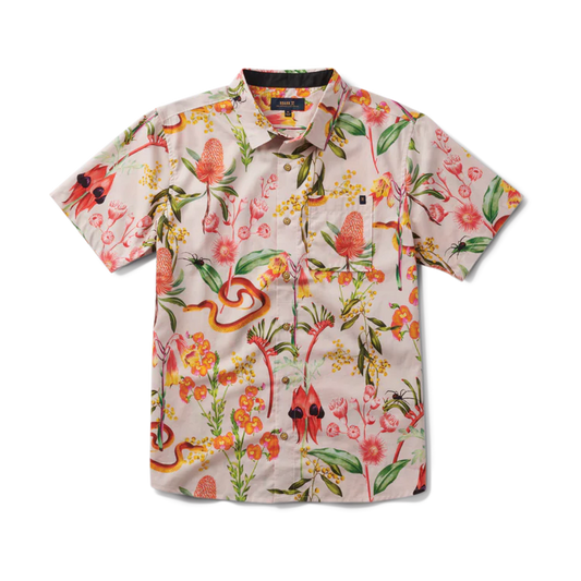 Journey Short Sleeve Button Up Shirt Dusty Violet