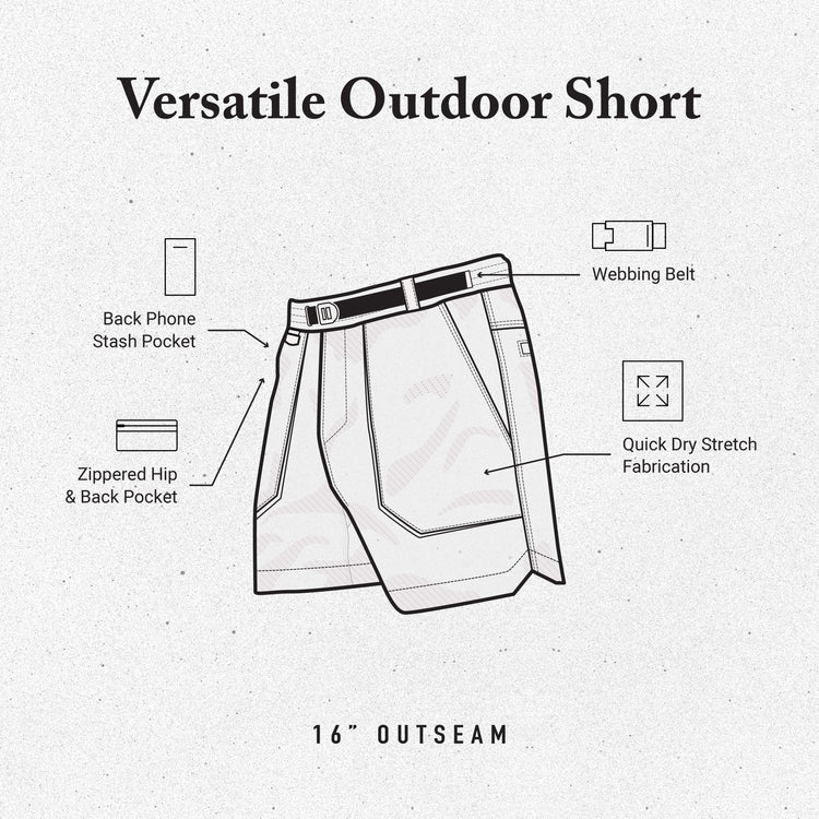 Happy Camper Shorts Military