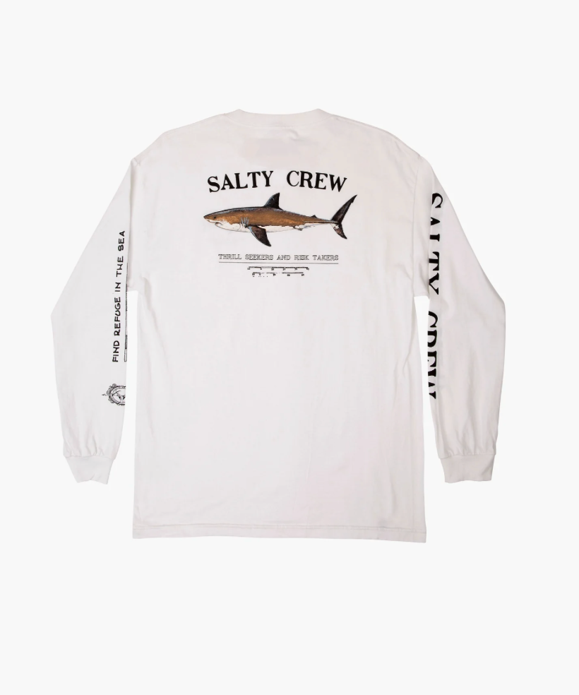 Bruce Classic L/S Tee White
