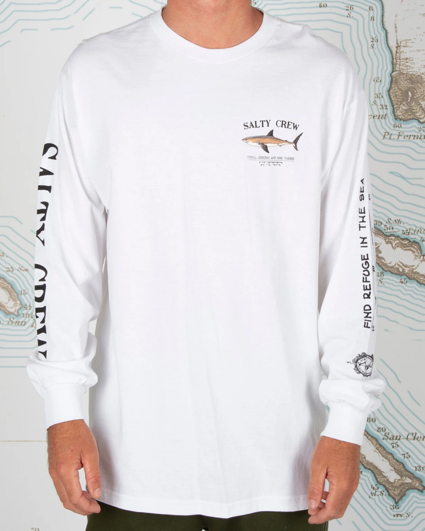 Bruce Classic L/S Tee White