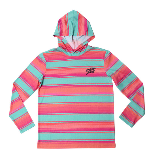 Youth JR Hooded L/S Surf Shirt MULT