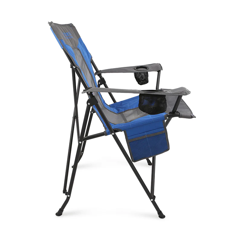 Folding Camp Chair Blue/Grey