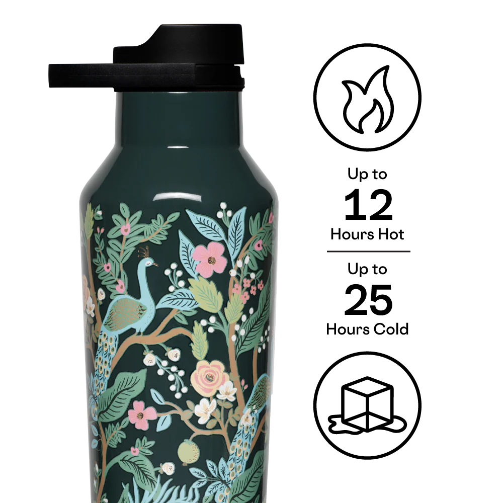 Sport Canteen - 20oz Rifle Paper - Peacock Blue