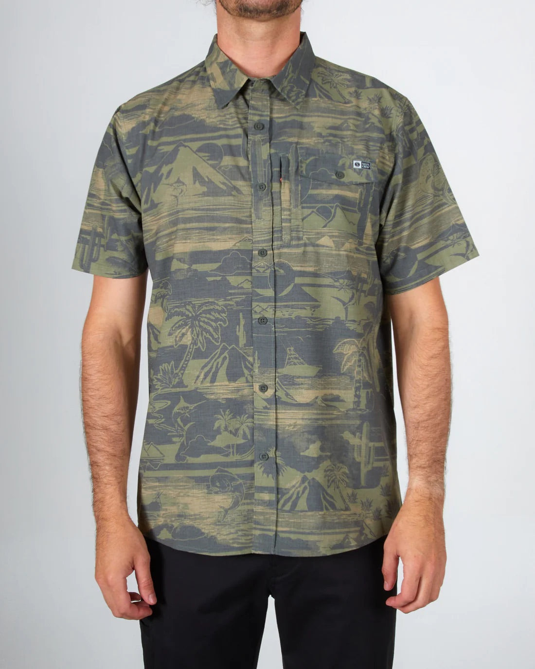 Cedros S/S Tech Woven Black