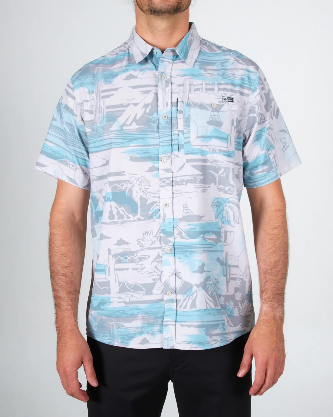 Cedros S/S Tech Woven Gray