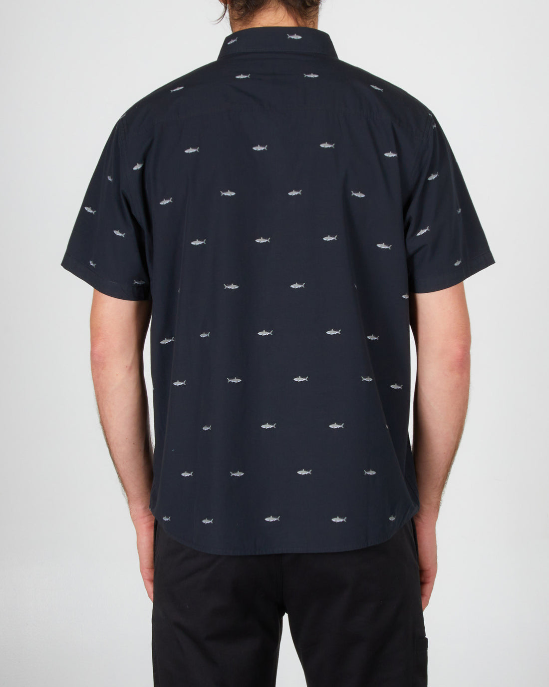 Bruce S/S Woven BLK