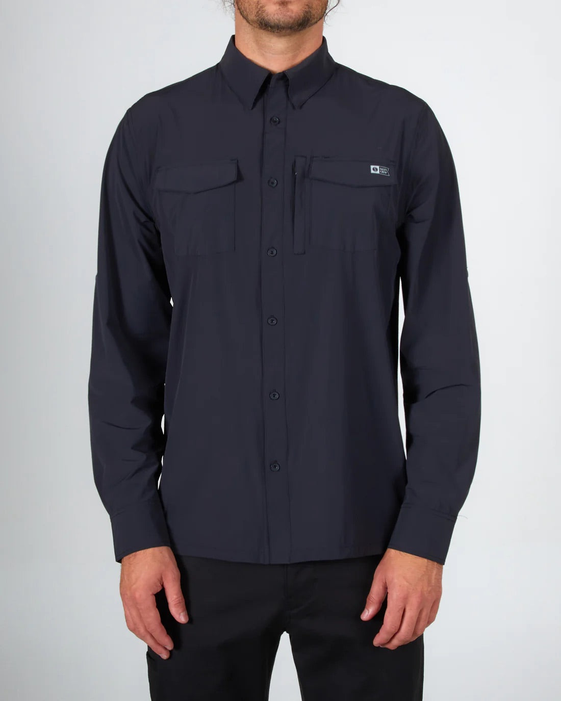 Charter L/S Tech Woven Black