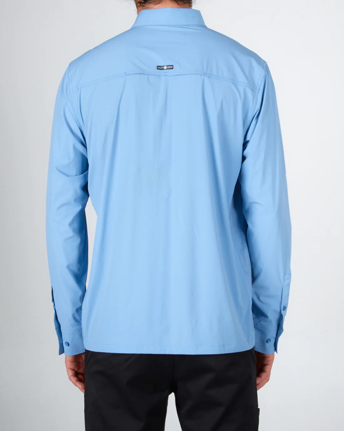 Charter L/S Tech Woven Marine Blue