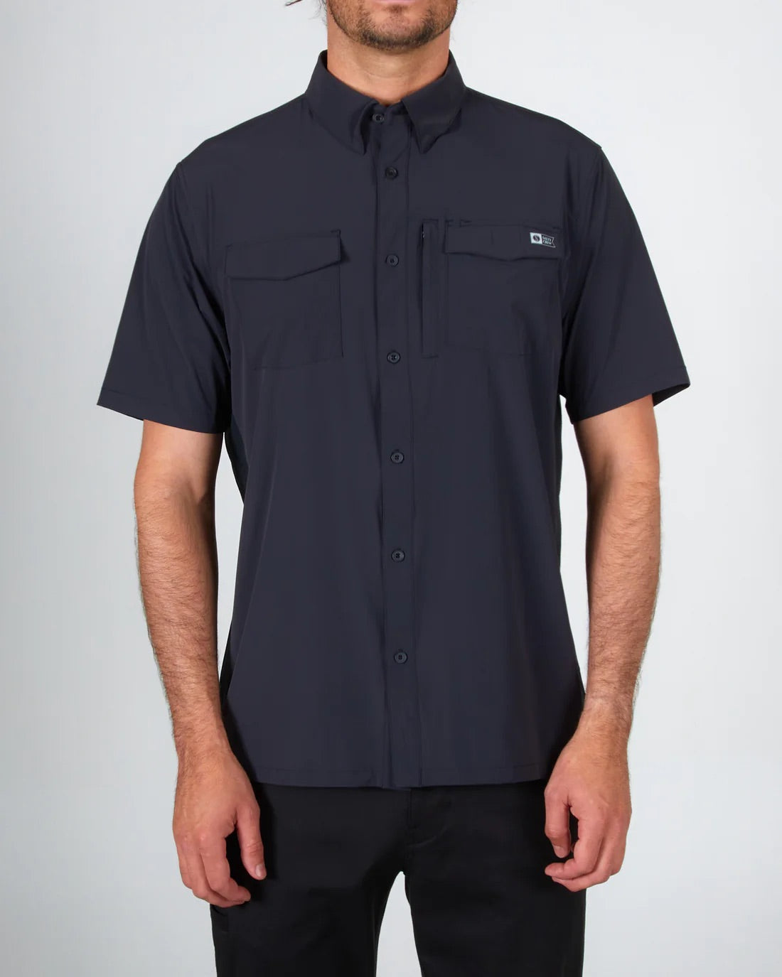 Charter S/S Tech Woven Black