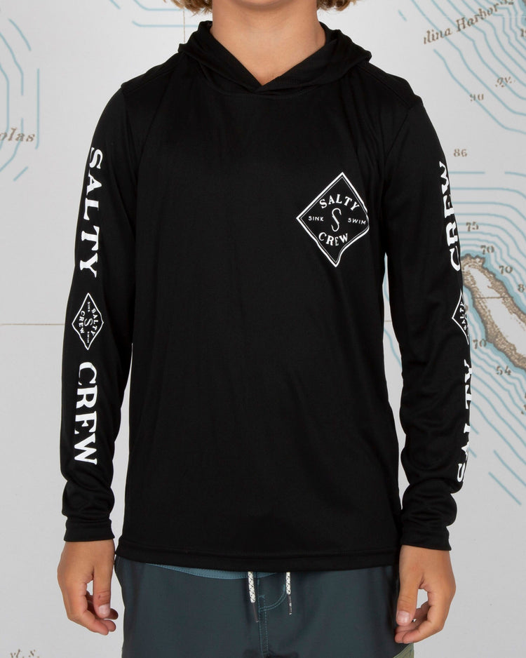 Tippet Hood Boys Sunshirt BLK