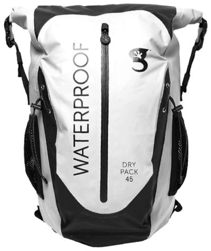 Geckobrands Paddler 45L Waterproof Backpack Grey