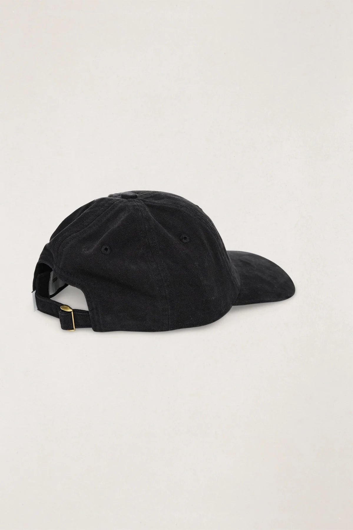 Essential Brushed Twill Cap Black