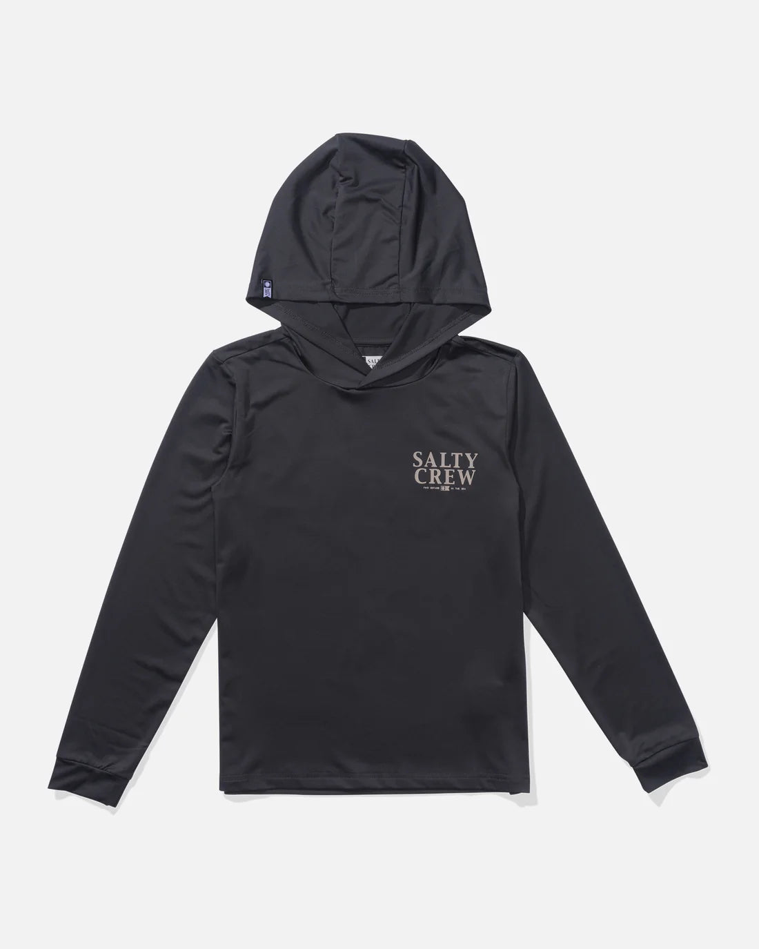 Yellowfin Boys Sunshirt Hoodie - Charcoal