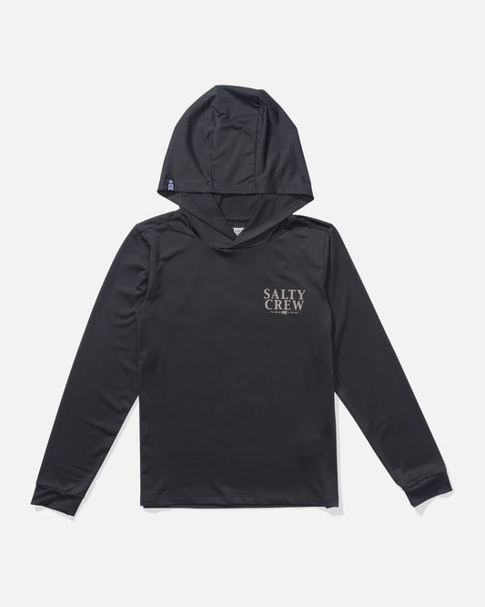 Yellowfin Boys Sunshirt Hoodie - Charcoal