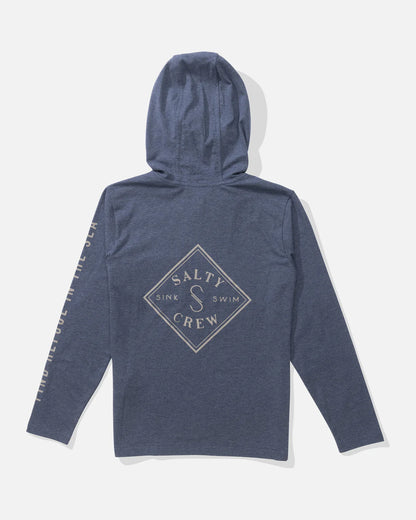 Tippet Boys Tech Tee Hoodie - Navy