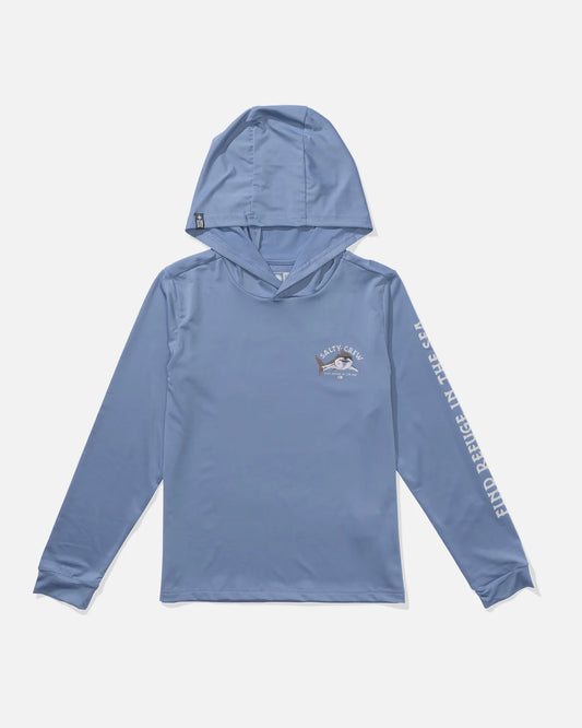 Lurking Boys Sunshirt Hoodie - Marine Blue